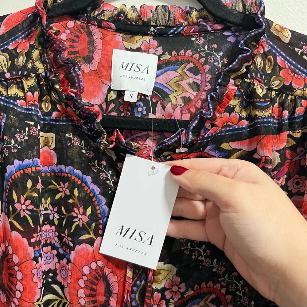 NEW NWT  Olivia Midi Dress In Flora Valentina - Image 10