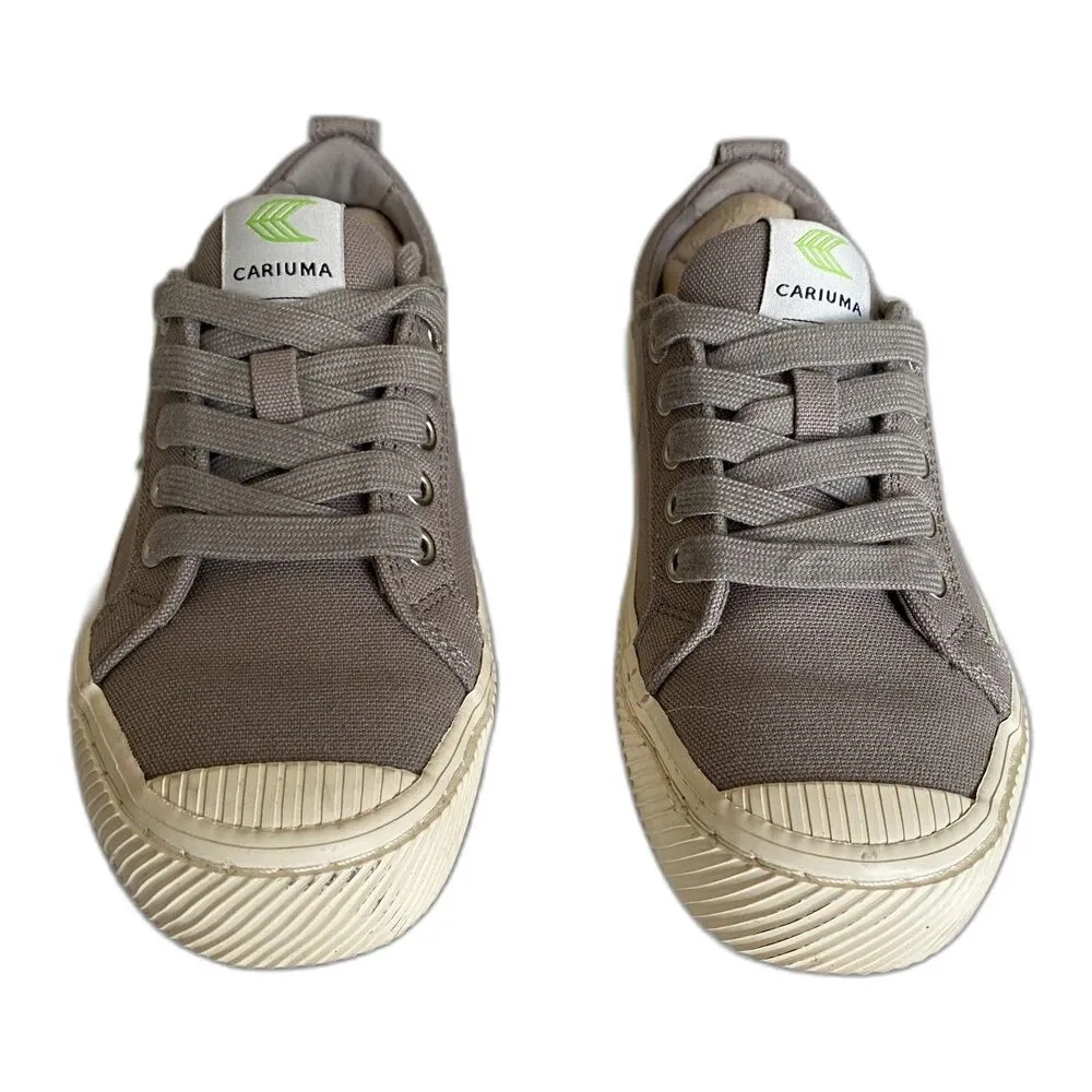 Cariuma Unisex Oca Low Gray Canvas Tennis Shoes Eco - Image 5