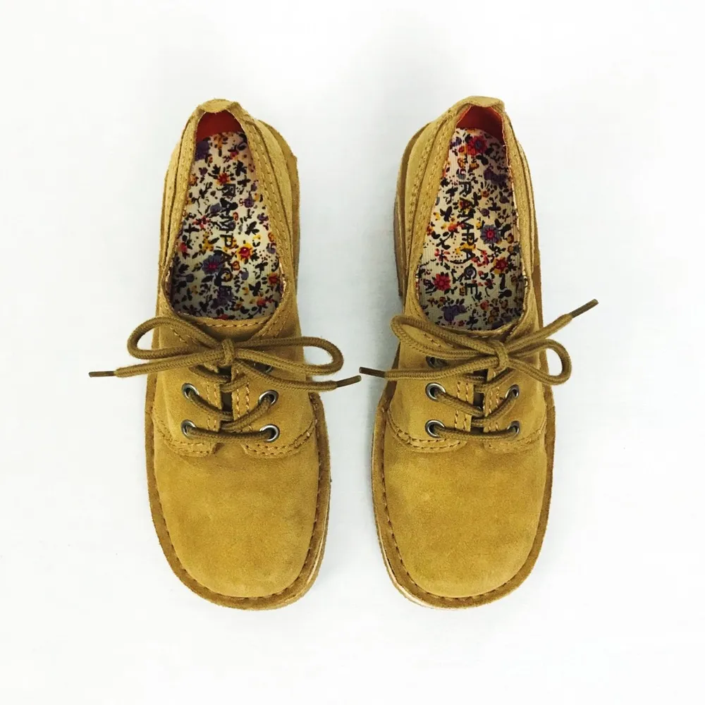 Y2K Suede Square-Toe Derby Shoes | Size 8 - Image 5