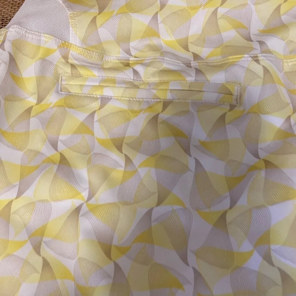 Nike Golf skort yellow and grey designer golf women's size 4 with a 16” waist - Image 4