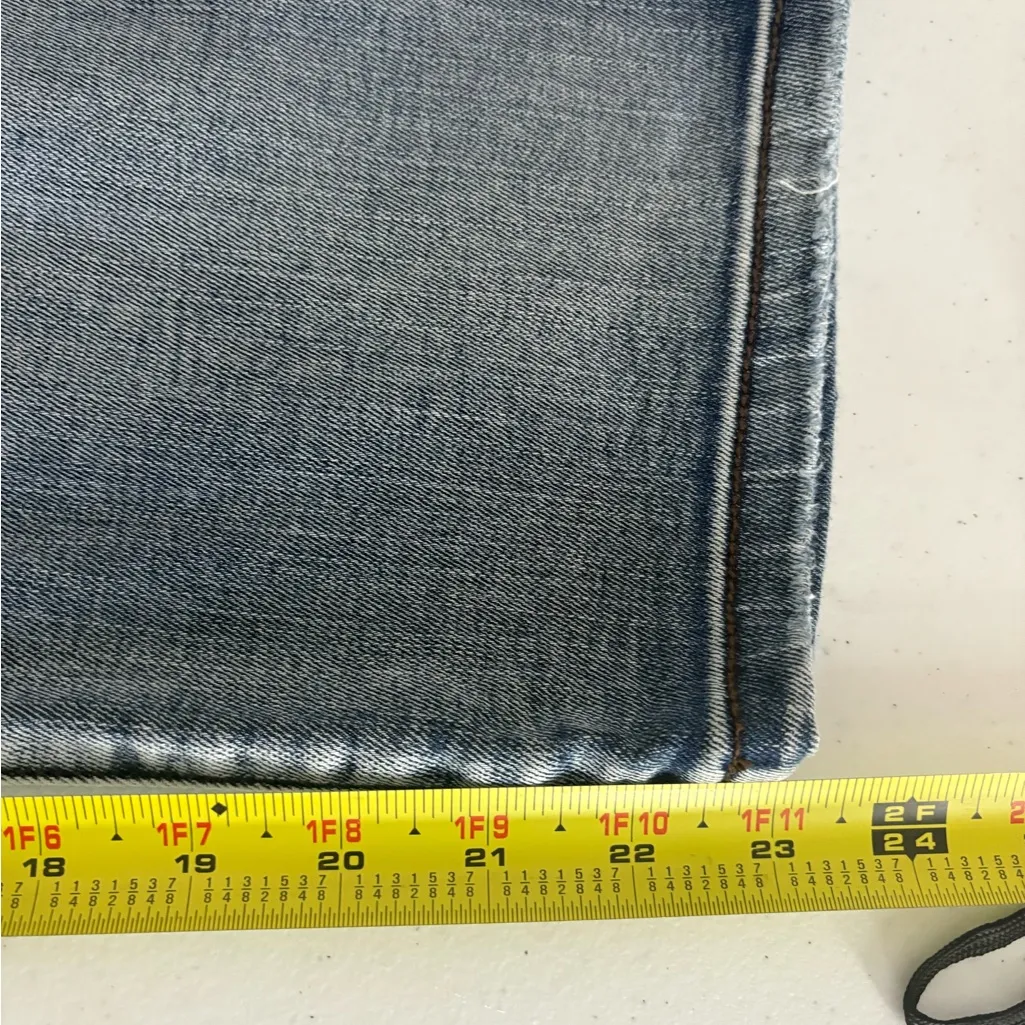 Judy‎ Blue Skinny Fit Capri 22W High Rise Dark Wash LA Zip Plus Size Stretch 459 - Image 6