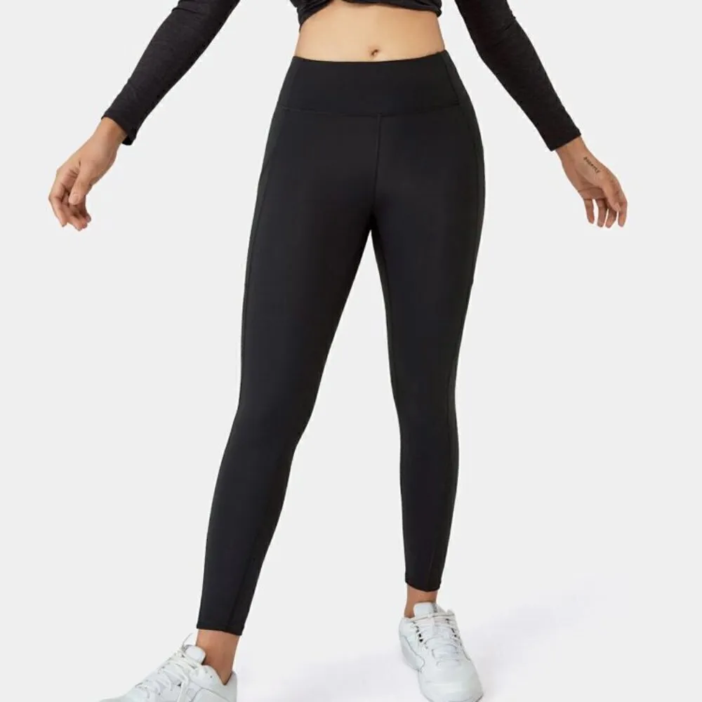 Halara Everyday High Waisted Side Pocket 7/8 Leggings in Black Size XS NWT - Image 2