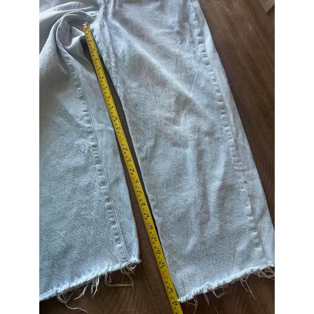 Madewell The Perfect Vintage Wide-Leg Crop Jean in Ward Wash Women’s size 32/14​ - Image 11