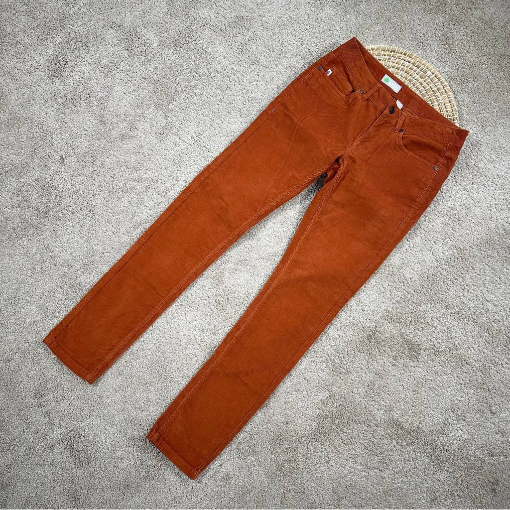 Stio Women’s Organic Cotton Rivet Corduroy Pants Mid Rise Outdoor in Mustang 4R Orange Size undefined - Image 6