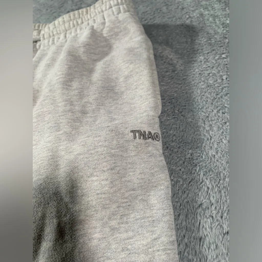Aritzia TNA sweatfleece Gray Jogger Sweatpants boyfriend fit small - Image 3