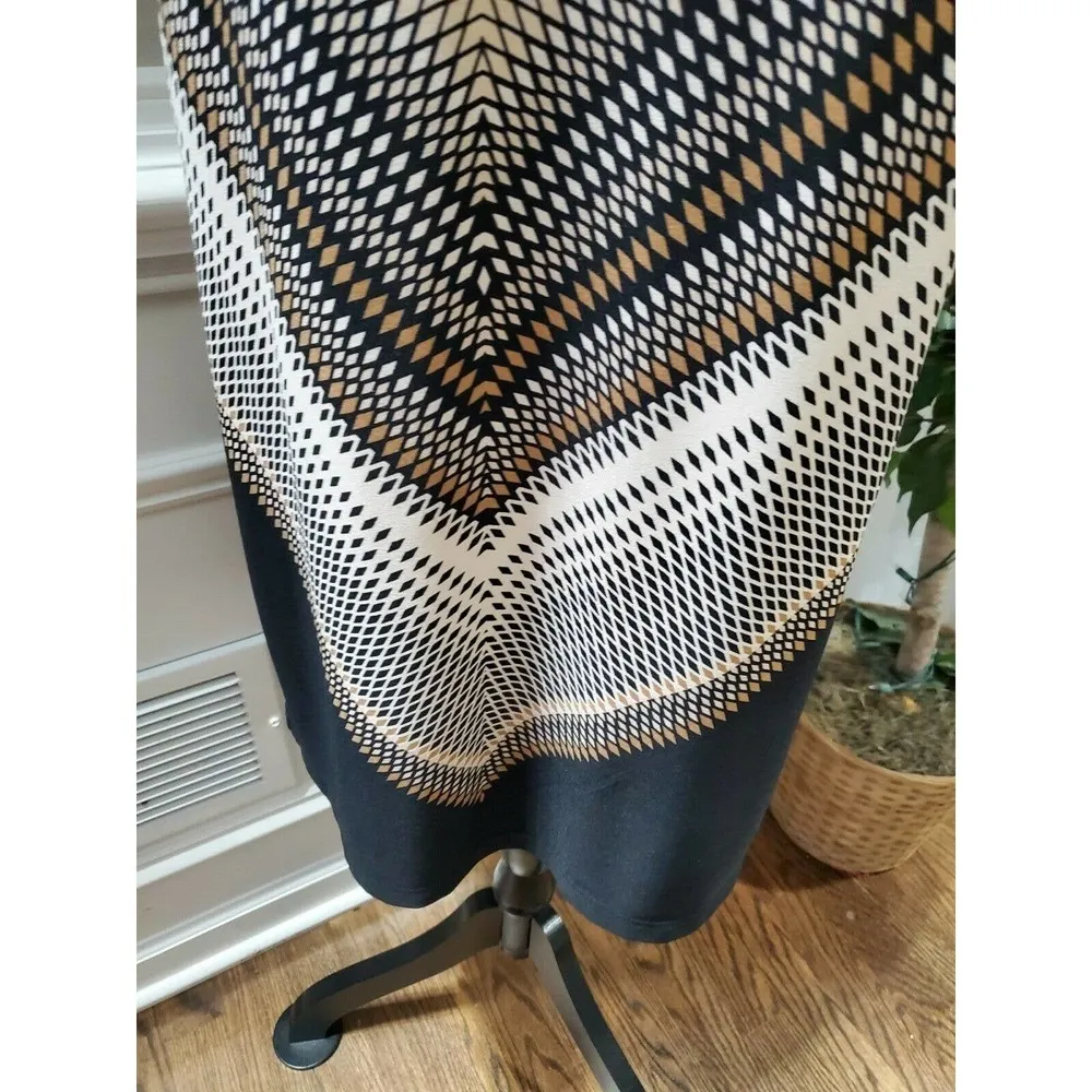 Emma & Michele Women's Polyester Round Neck Sleeveless Knee Length Dress Size M - Image 4