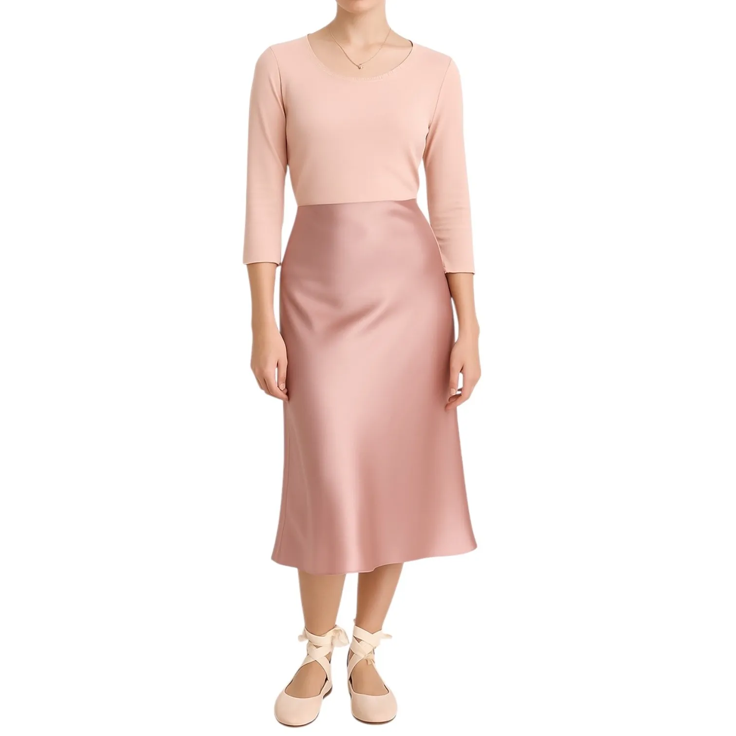 Philosophy Women's Pink Scalloped Edge Pullover Sweater L Quiet Luxury Cottage Size L - Image 9