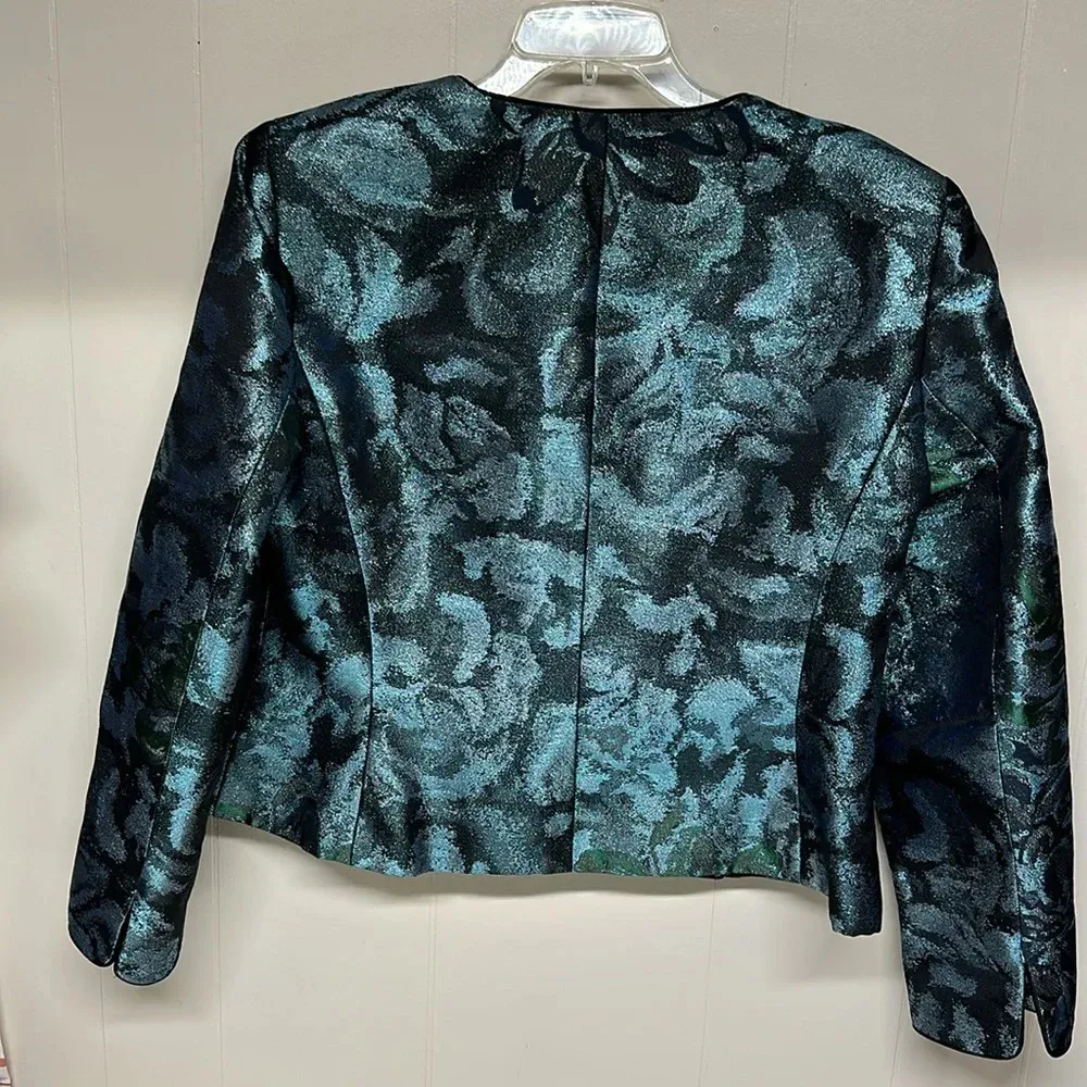 Kasper  Metallic Evening Jacket Sz 14 - Image 5