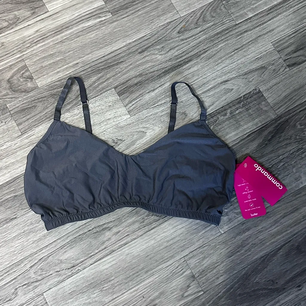 NWT Commando Butter Bralette Graphite L - Image 3
