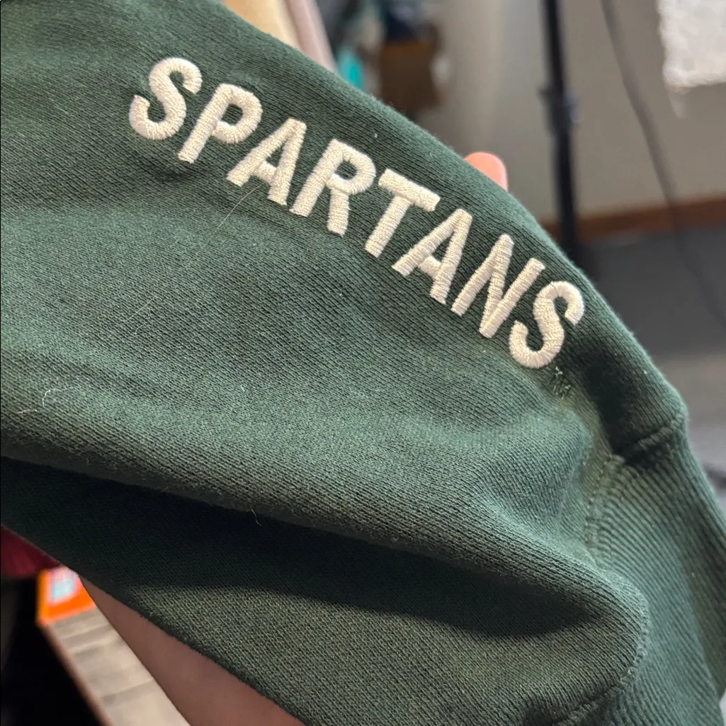 Green Michigan‎ State Women's Hoodie size large Sweater - Image 6