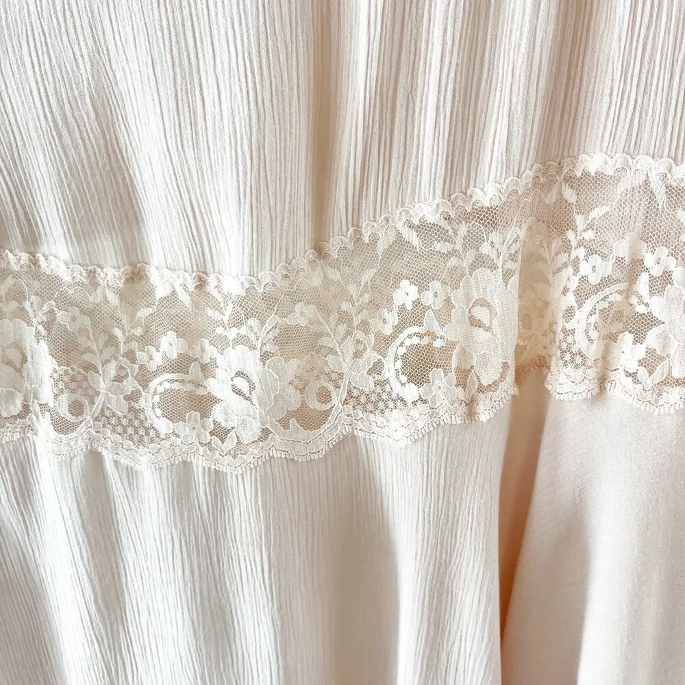 Intimately by Free People Sleeveless Halter Neck Hi-Low Midi Dress Light Pink M - Image 8