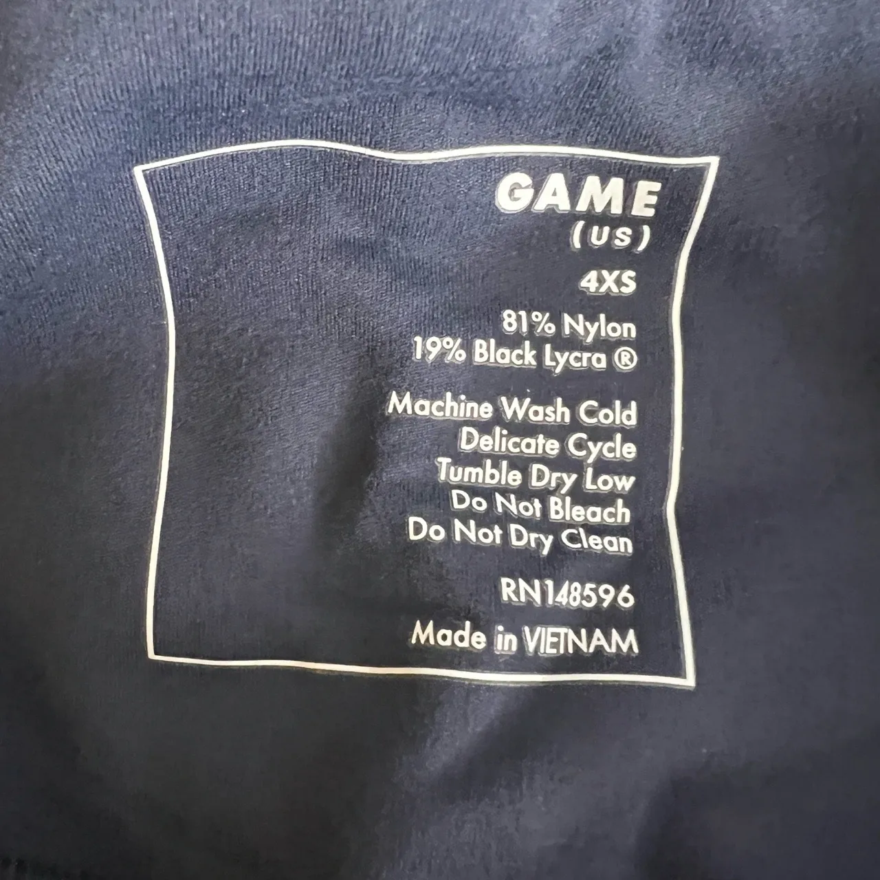 Universal Standard Bike Shorts Navy Pockets Stretch Size 4XS / 00-0 New - Image 3