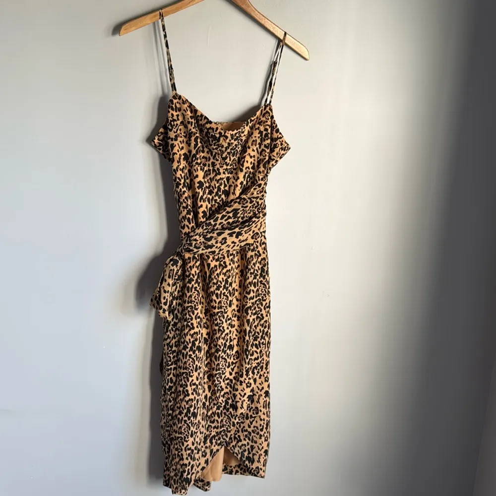 NEW J crew Waist-bow midi dress in printed silk 12 - Image 2