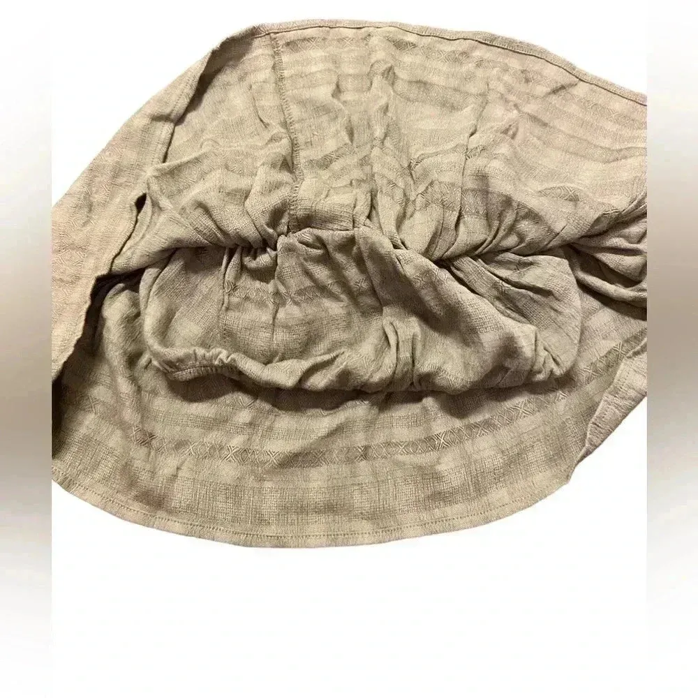 American Eagle Cropped Button Front Tank Top Peasant S Army Green Boho NWT‎ - Image 4