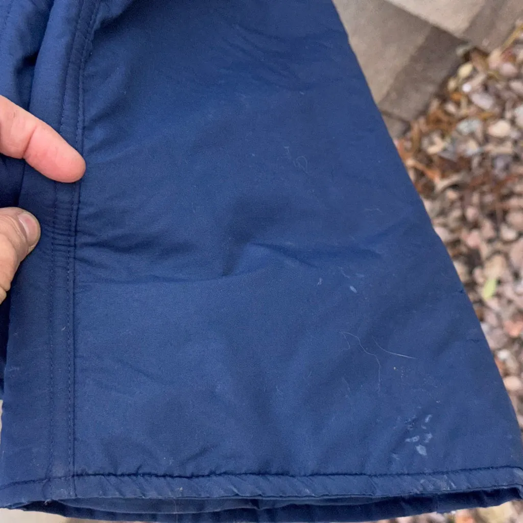 Vintage Rainbow West Blue ski, babe snowsuit Overalls Juniors 9 Size 8 - Image 8