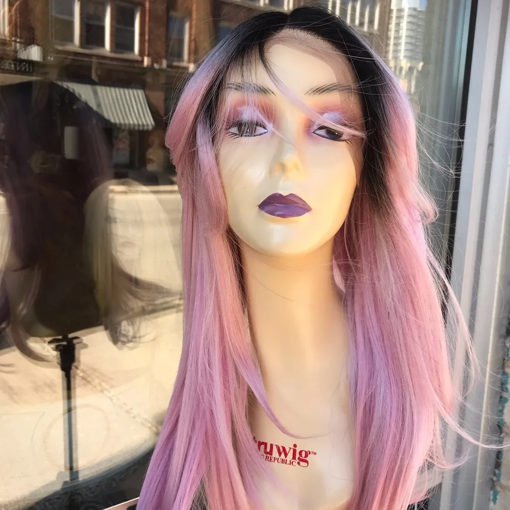 Pink Ombré Lacefront Long pink ombré Wig 2020 Wig Size 24 - Image 4