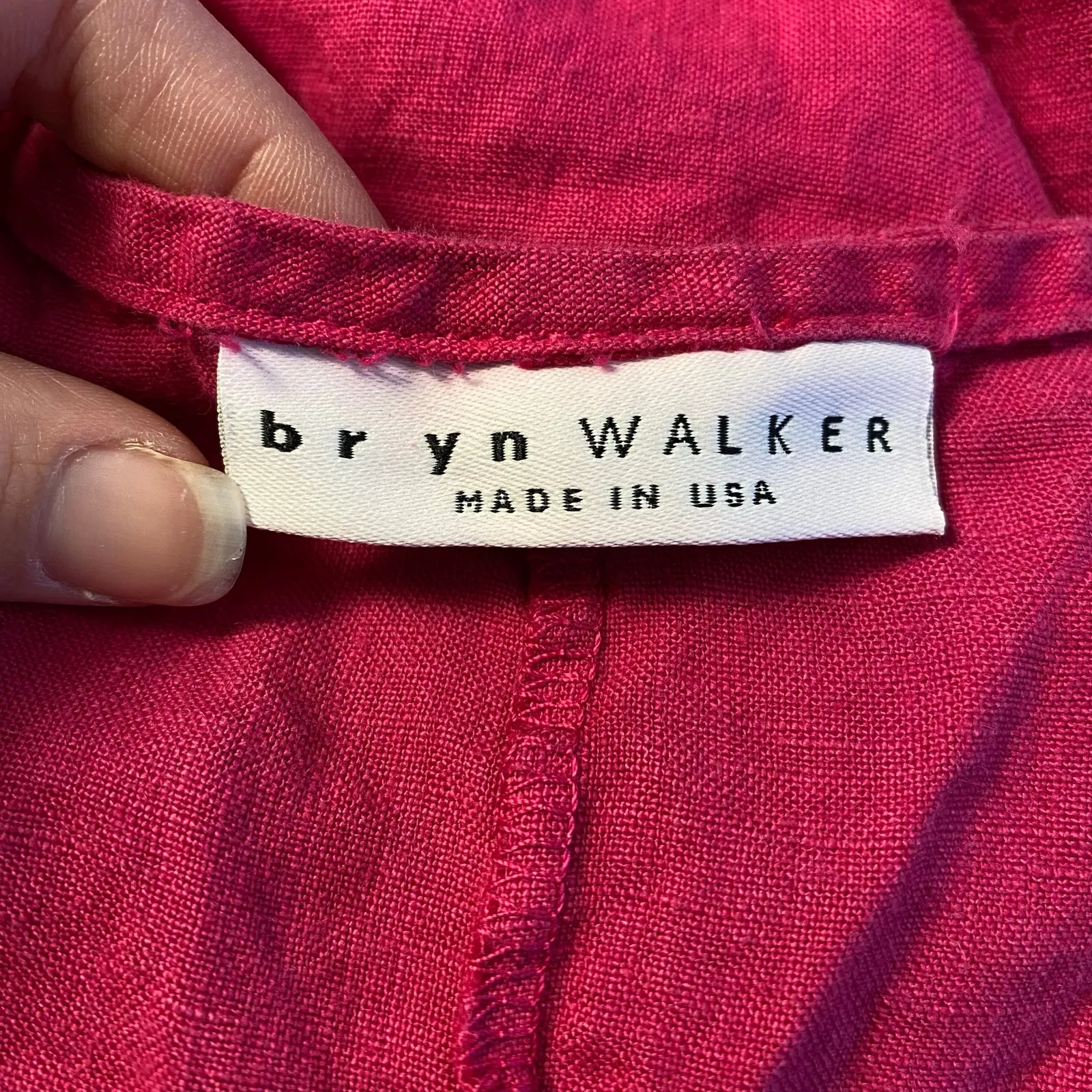 bryn Walker Pink Angelita Linen Oversized Dress Size L Lagenlook Boho‎ - Image 2