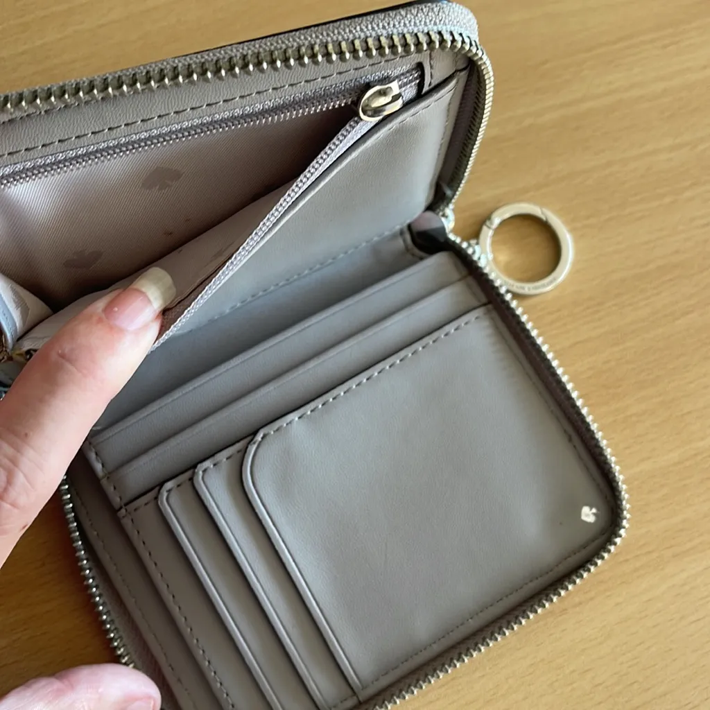 Kate Spade Pebbled Leather Wallet with Keychain - Image 6