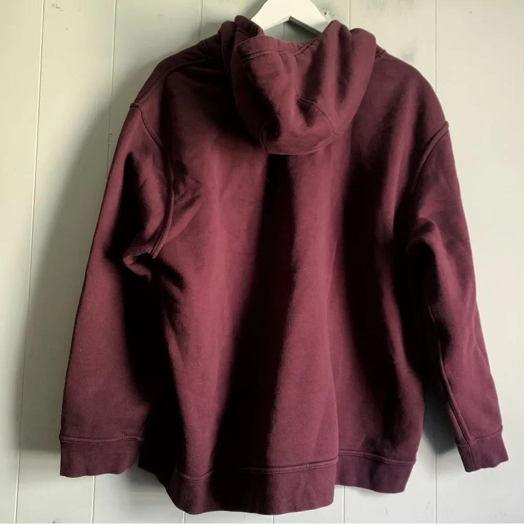 Kirkland Signature Maroon Heavyweight Hooded Sweatshirt XXL - Image 2
