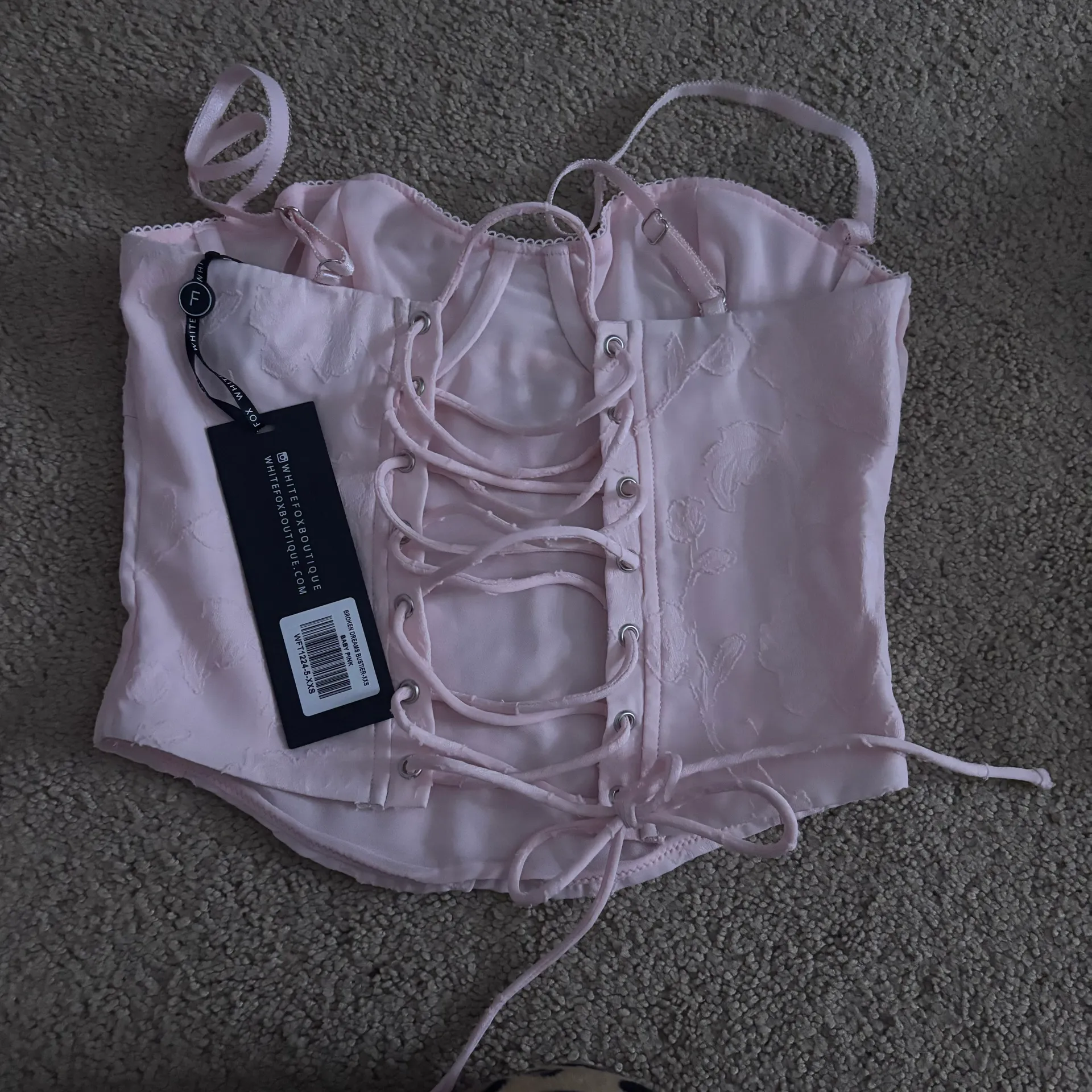 white fox corset top - Image 4