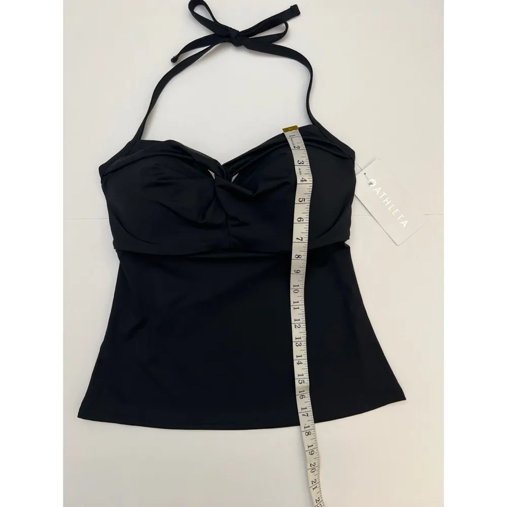 Athleta Black Hampton Bra Cup Tankini Swim Top Sz 34D/DD Women - Image 13