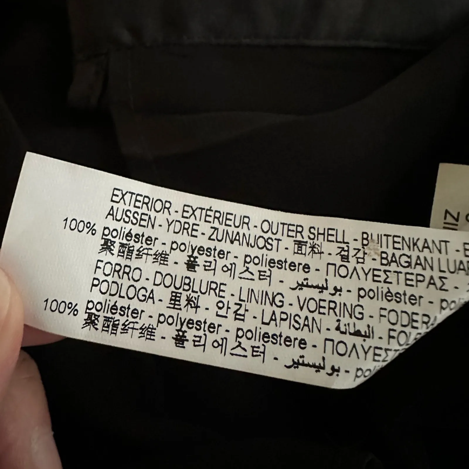 NEW Zara Draped Black Satin Effect Button Up Dress Ruched Tie Viral Date Night - Image 10