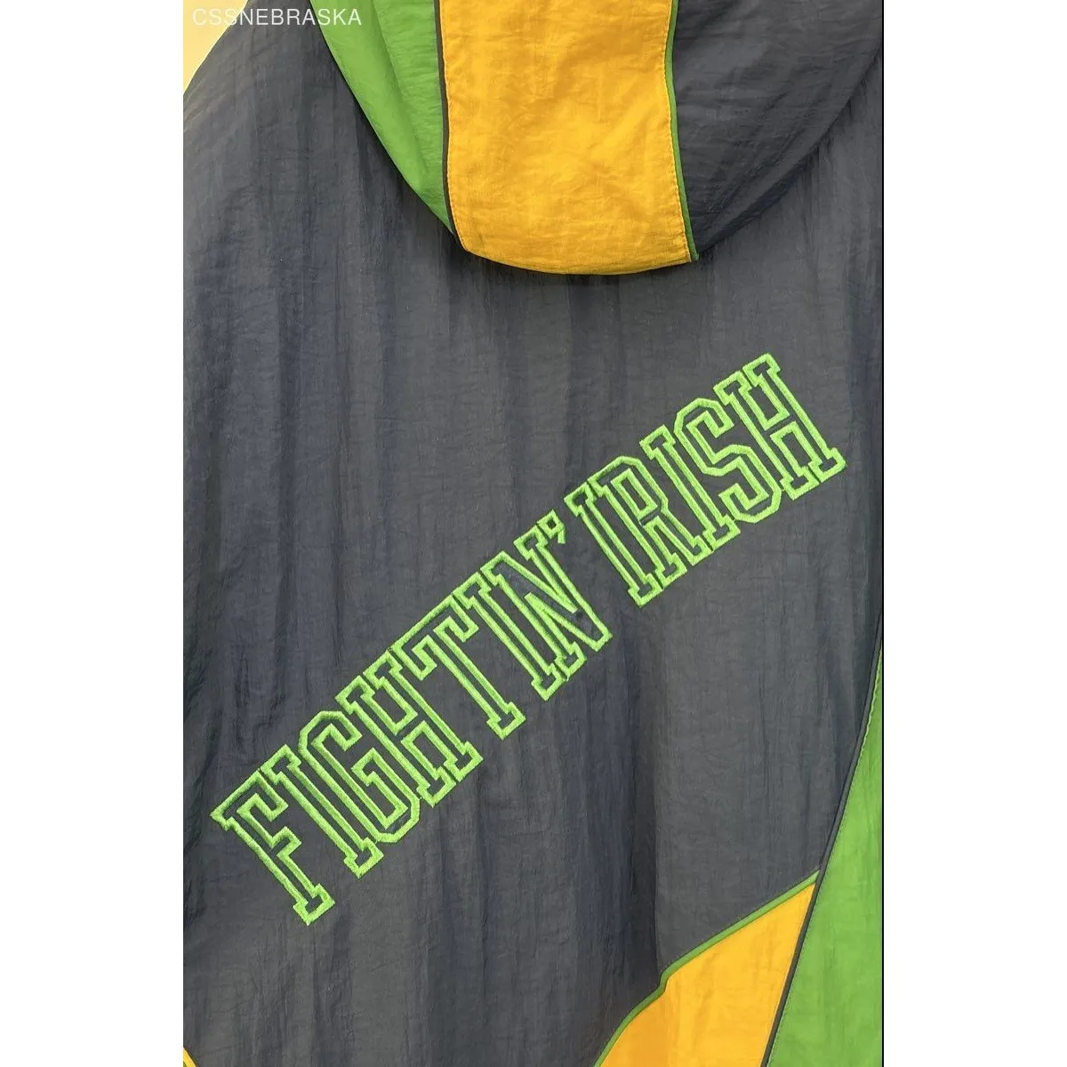 Vintage Notre Dame Fighting Irish half-zip windbreaker jacket Multicolor - XXL - Image 8