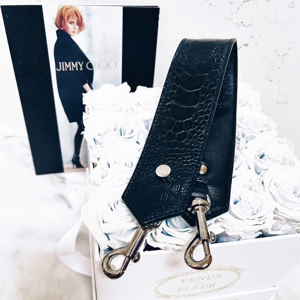 Jimmy Choo Authentic  New Alligator Leather Mini / Top Handle  Bag Strap - Image 5