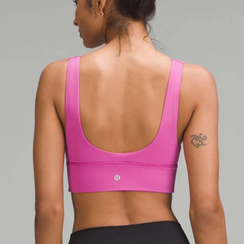 Lululemon  Align V Neck Bra Pow Pink Tone Size 12 NWT - Image 2
