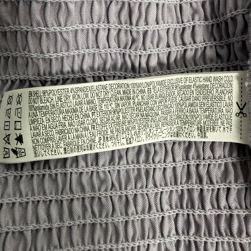 Forever 21 Babydoll Cami Top Womens 2X Dusty Lavender Satin Lace Fairy Coquette - Image 6