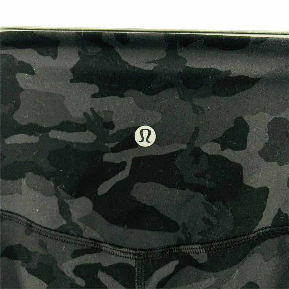 Lululemon Align High Rise Crop 21" Deep Coal Camo Leggings Womens 4 - Image 4