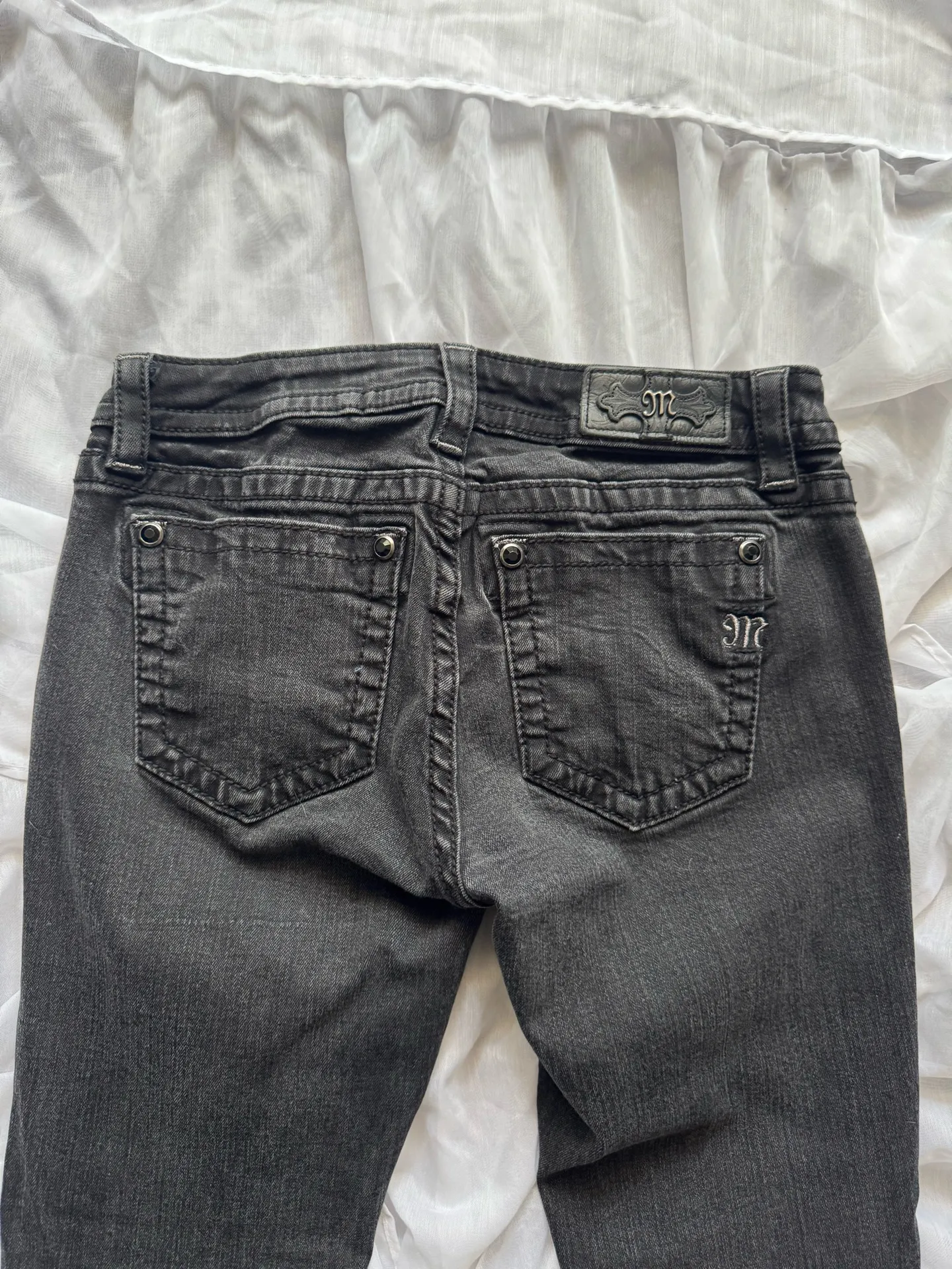 Miss Me Black Embellished Cuffed Skinny Jeans - Image 10