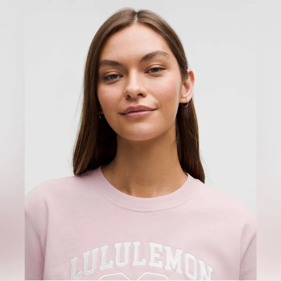 NWT lululemon Relaxed Fit Cotton Jersey T-Shirt Graphic Pink Haze Size 8 - Image 5