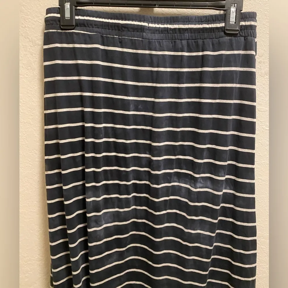 Replay Blue & White Striped Nautical Maxi Skirt Size Small - Image 10