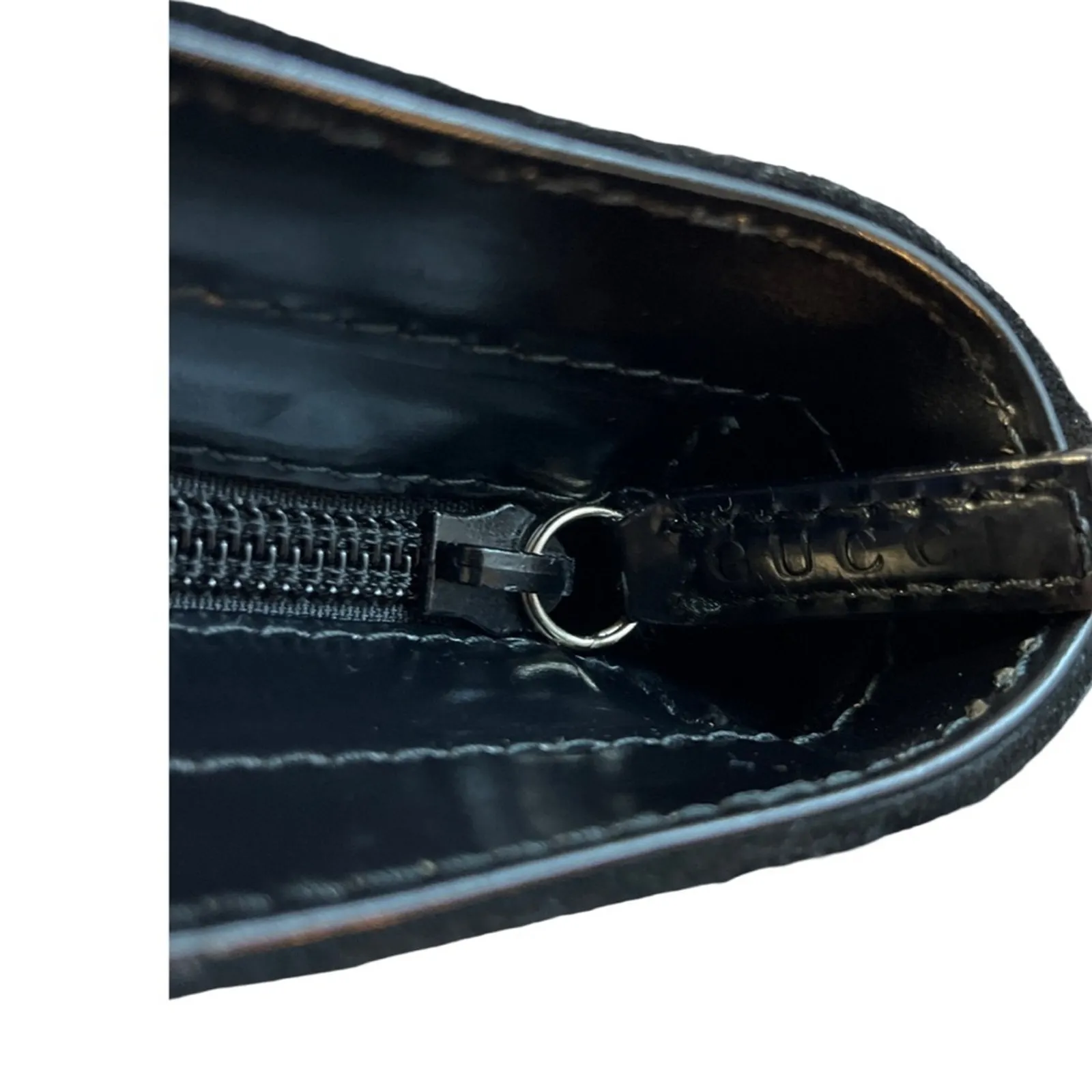 Gucci Tom Ford Vintage Made In Italy Black Suede Tote Bag Rago Bros Restored - Image 7