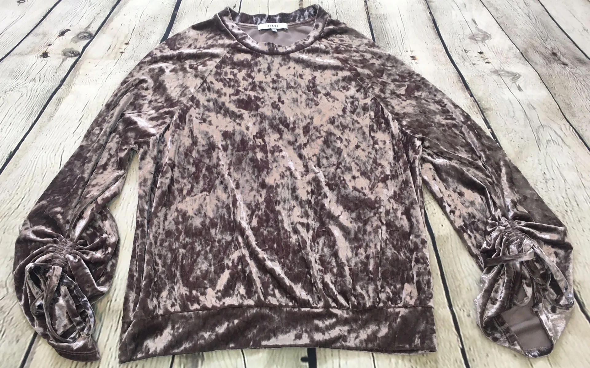 Crushed Velvet Crewneck Pullover - Image 6