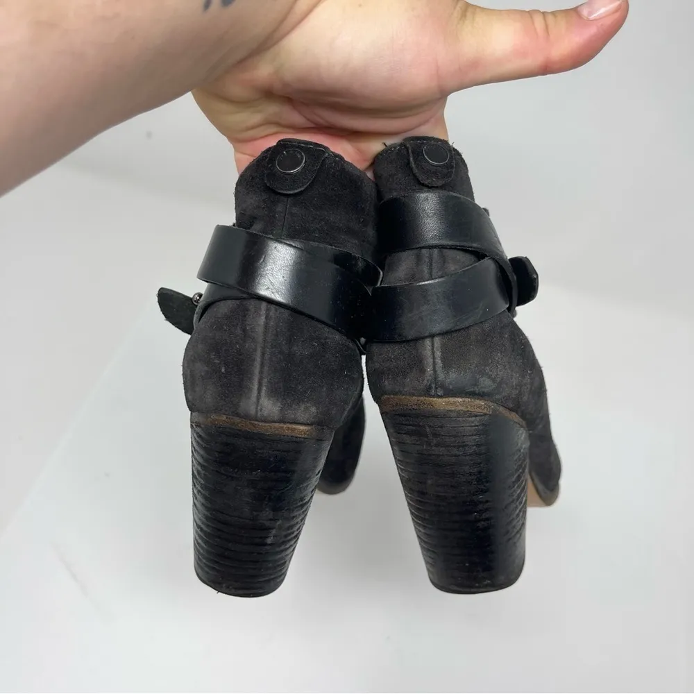 Rag & Bone black suede barrow boots sz 39 - Image 6