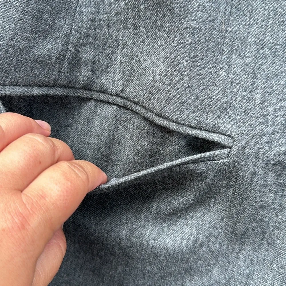 Vintage Jones New York Wool Blazer & Skirt Set Gray 14 - Image 3