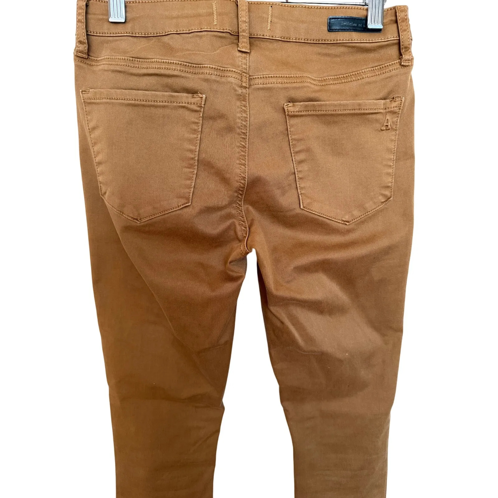 Articles of Society Sarah Skinny Ankle Jeans Women’s Sz 26 Tobacco Brown Stretch - Image 4