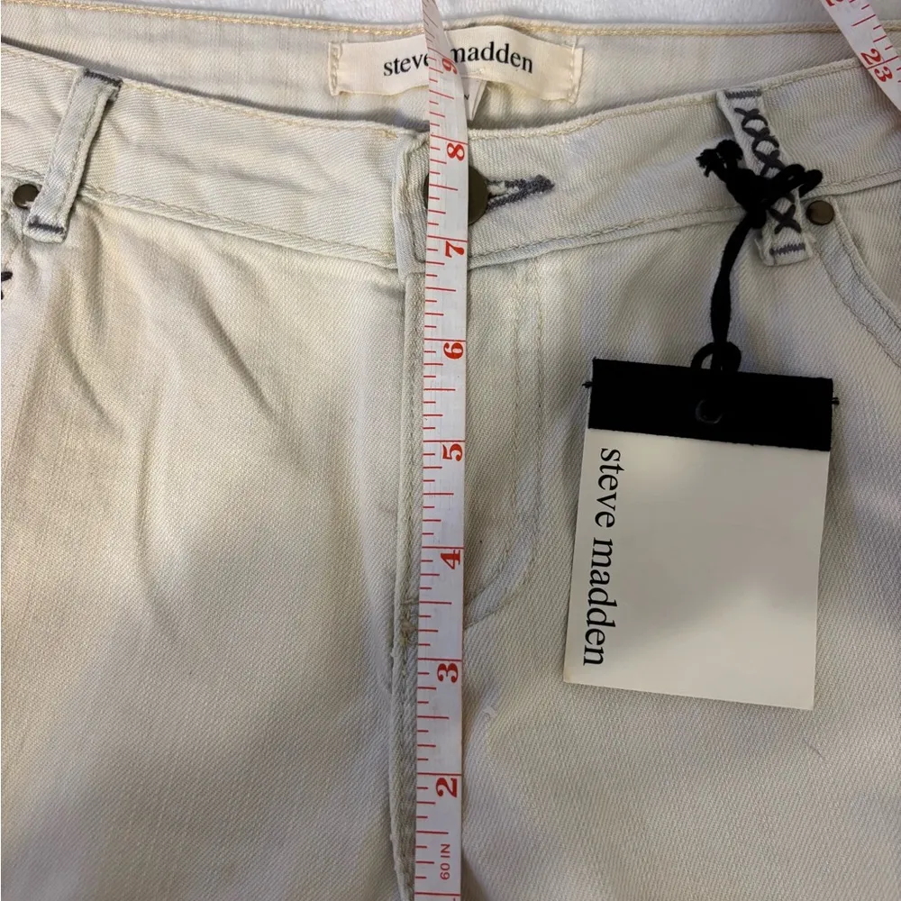 Steve Madden Cream Straight Leg Jeans - Image 5