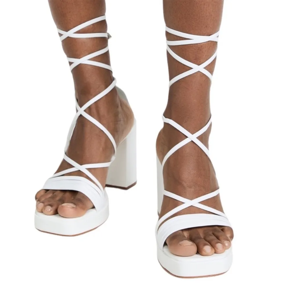 EUC SCHUTZ Leather Glenna Platform Sandals
White Size 7 - Image 3