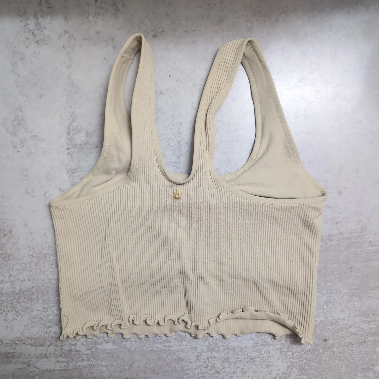 Spiritual Gangster Amor Crop Tank Lettuce Hem Size M/L - Image 3