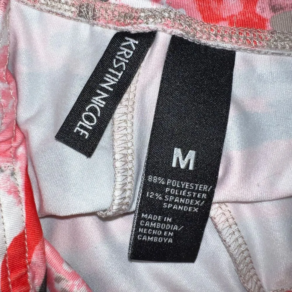 Kristin Nicole Womens Leggings Camo Print Athletic Workout Casual Capri Medium - Image 5