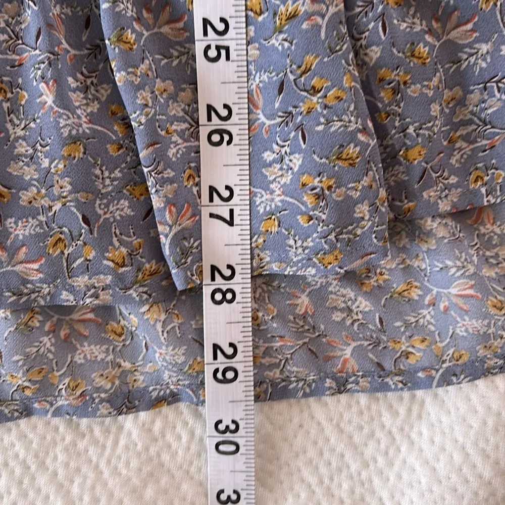 Jodifl Boho cottage tiered floral babydoll long balloon sleeve blouse Top L​​​ - Image 15