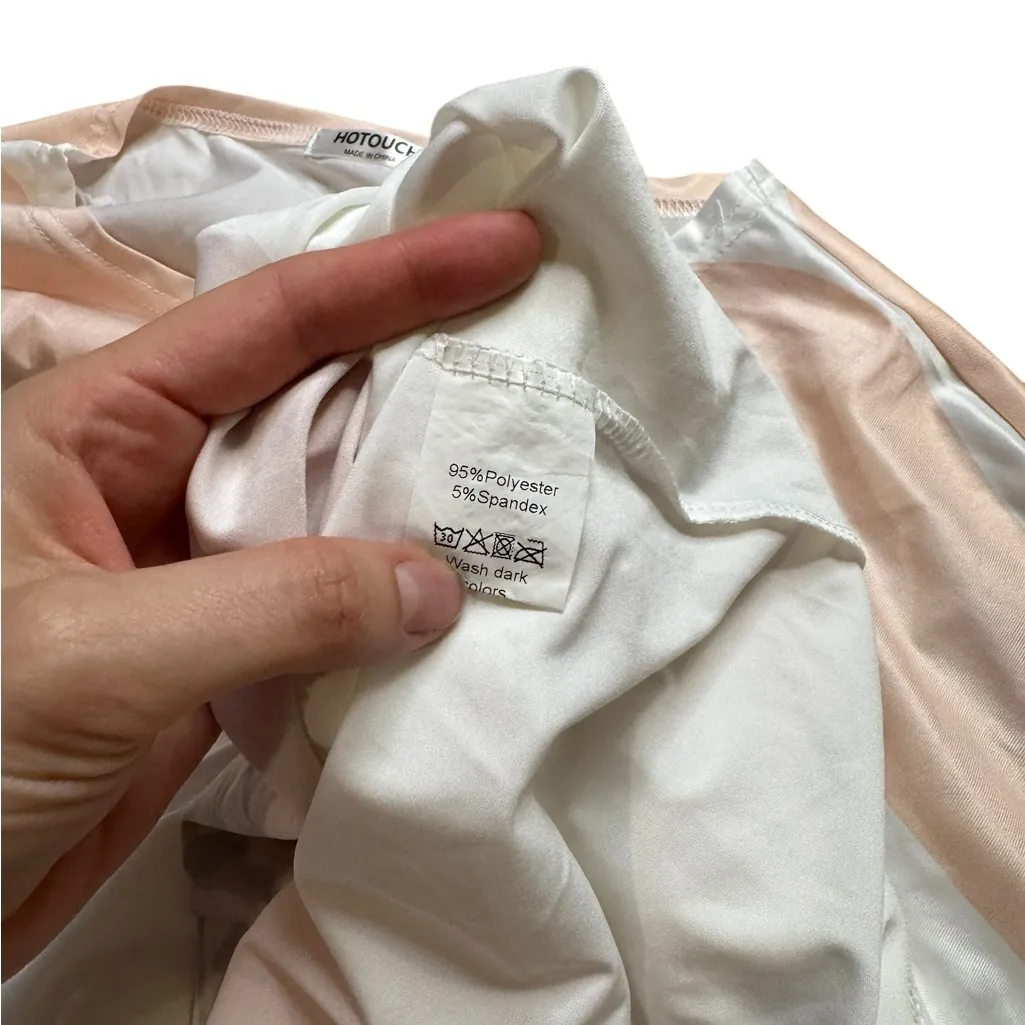 Hottouch Bikini Cover Up Shirt White Size L - Image 3