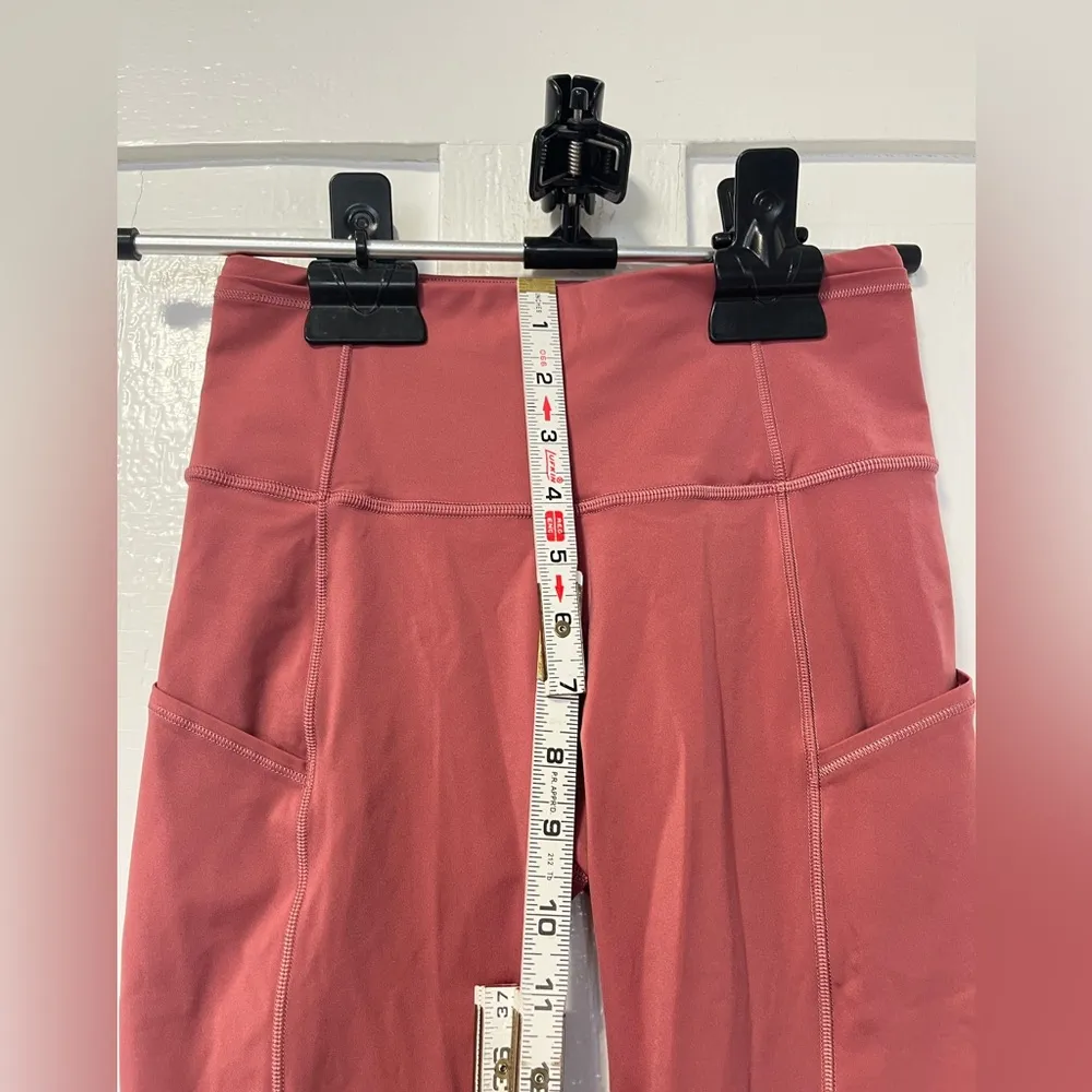 Lululemon Fast and Free Crop II non reflective Cherry Tint size 4 - Image 8