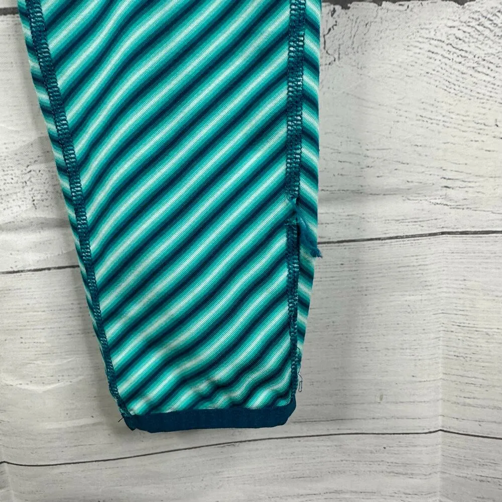 Mountain Hardwear Womens size Medium 1732961 Butterlicious Stripe Leggings Blue - Image 5