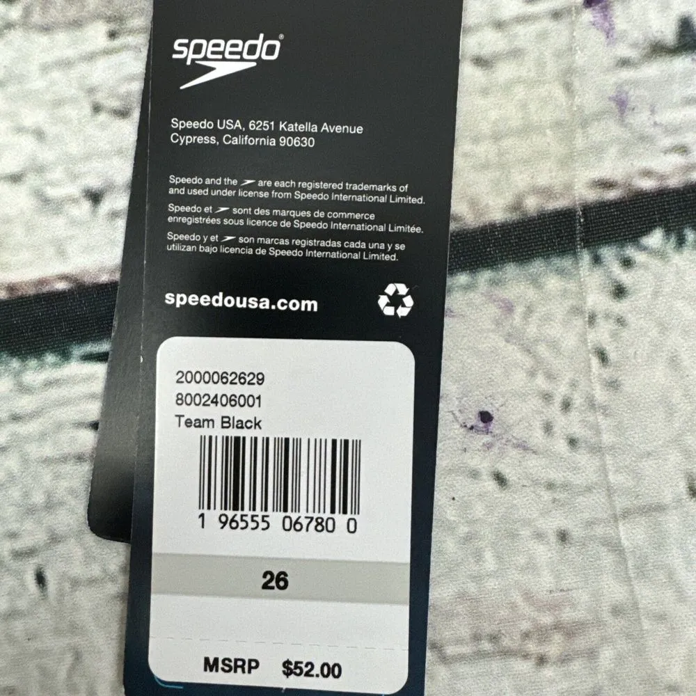 Speedo Women's‎ 🆕 Swimsuit One Piece Prolt Super Pro Solid Black [Size 26] New - Image 4