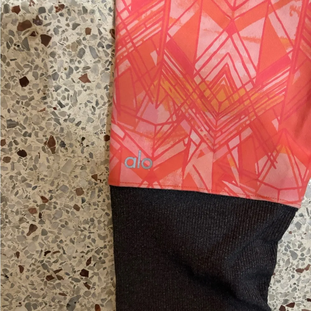 Alo Yoga Guava Indio Ribbed Goddess Leggings - Image 4