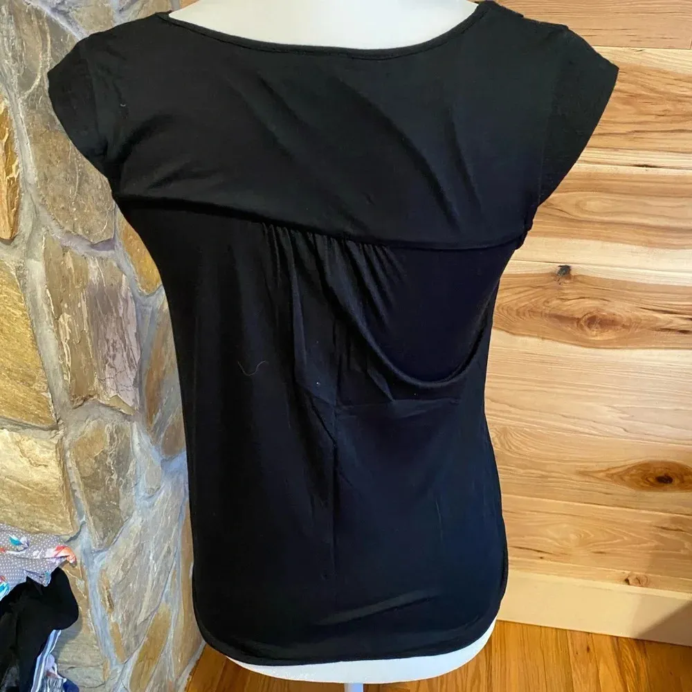 The‎ Limited black shirt with crochet detail - Image 4